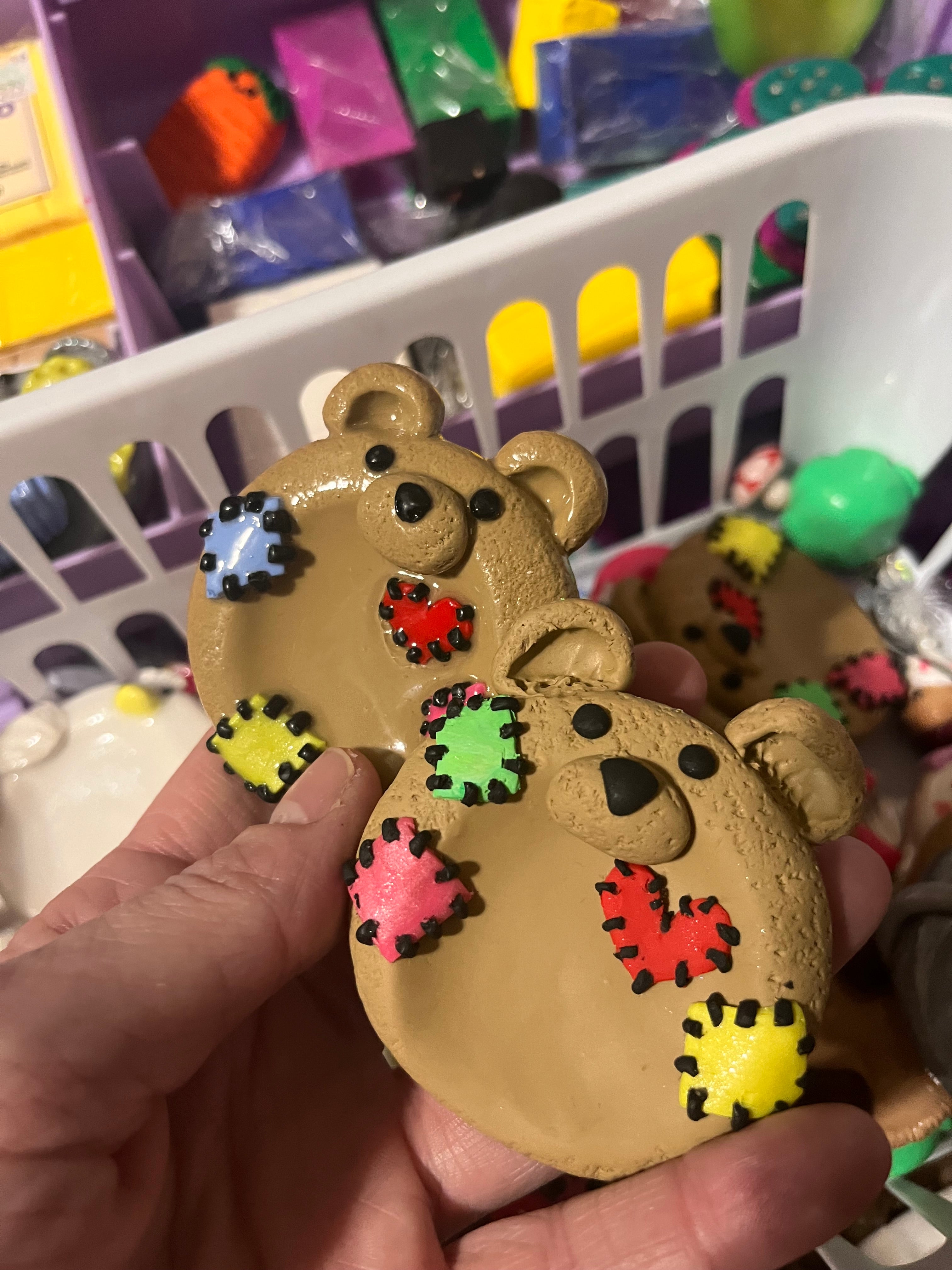 Patch Work Bear Worry stone