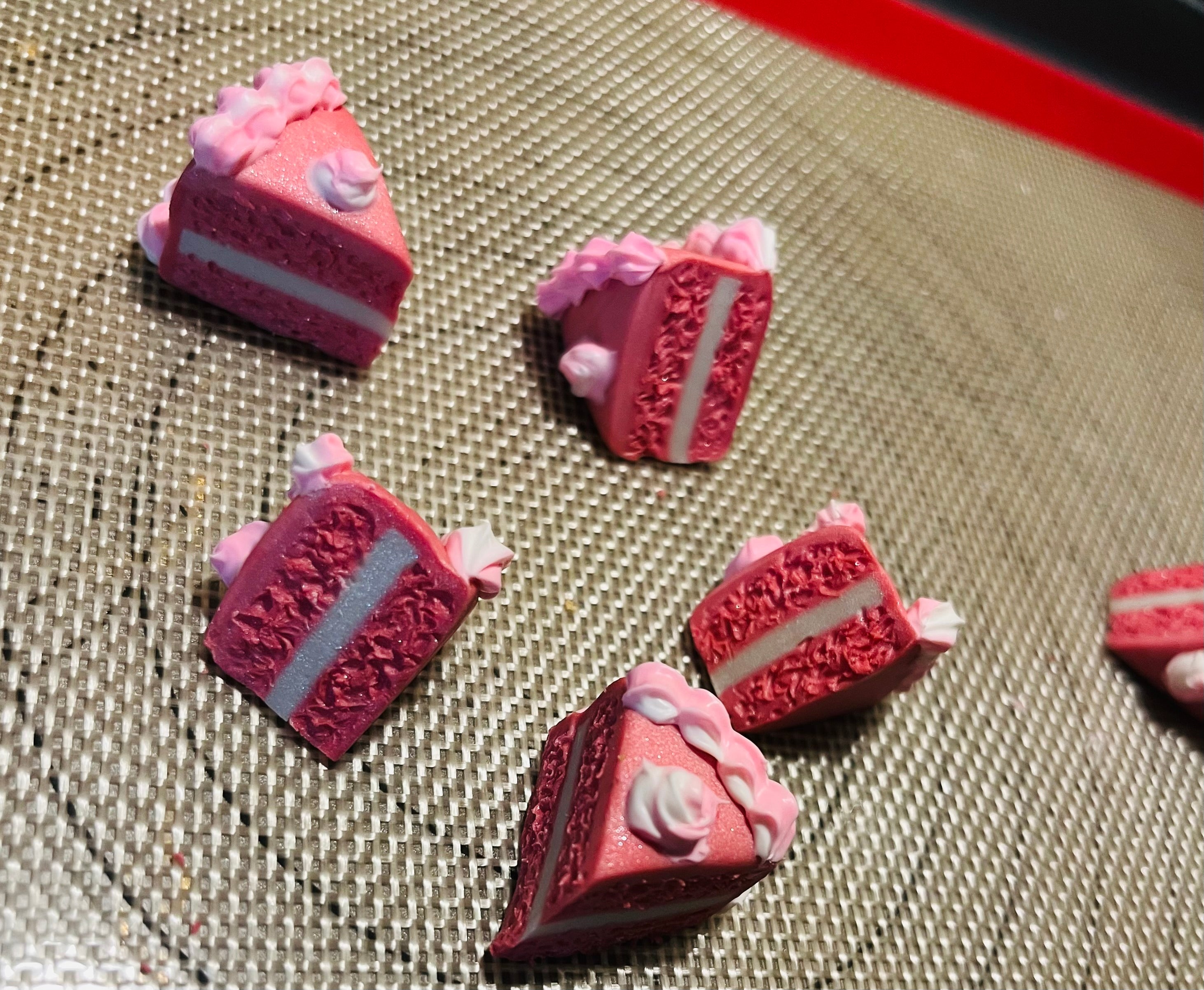 Clay Cake Key Charm