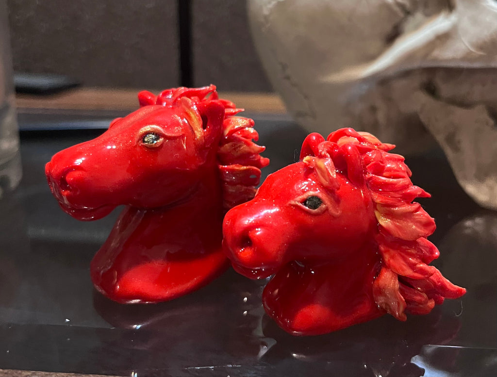 The Year of the Fire Horse head figure