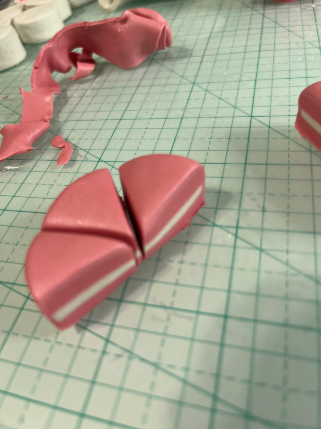 Clay Cake Key Charm