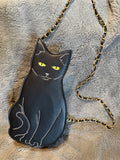 🖤🐈‍⬛ Midnight Kitty Embroidered Crossbody Bag 🐈‍⬛🖤