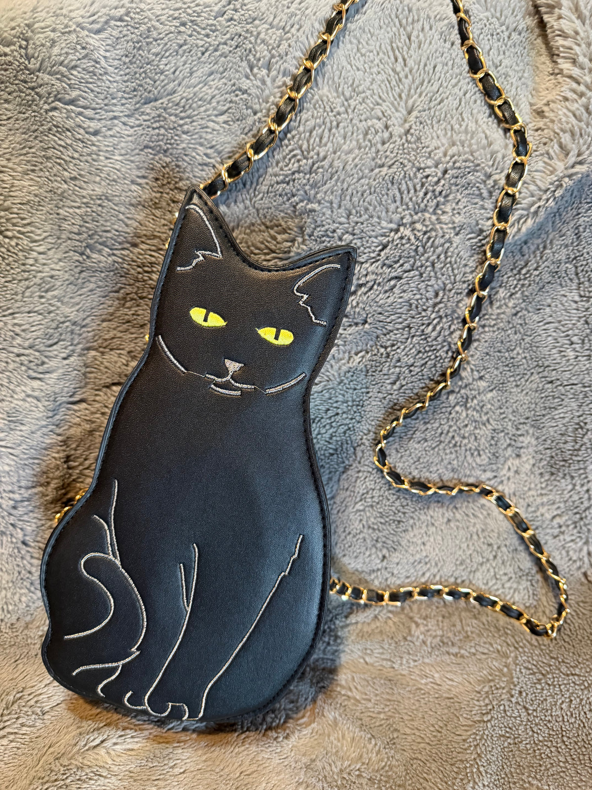 🖤🐈‍⬛ Midnight Kitty Embroidered Crossbody Bag 🐈‍⬛🖤