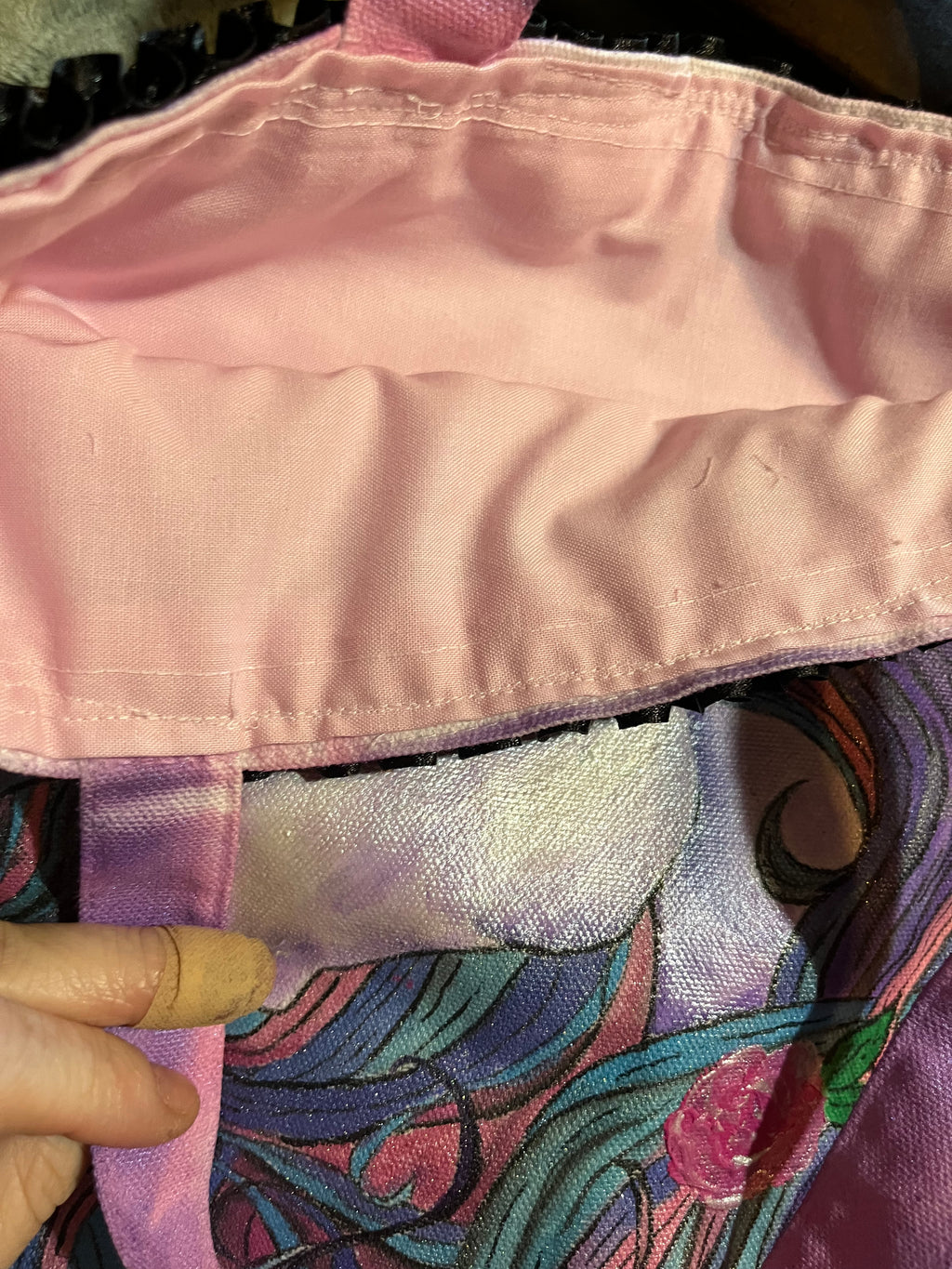 Unicorn bundle with hand painted tote and handcrafted figures
