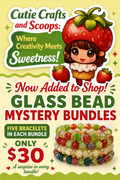 Glass bead bracelet bundle