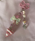 Clay cake key charm