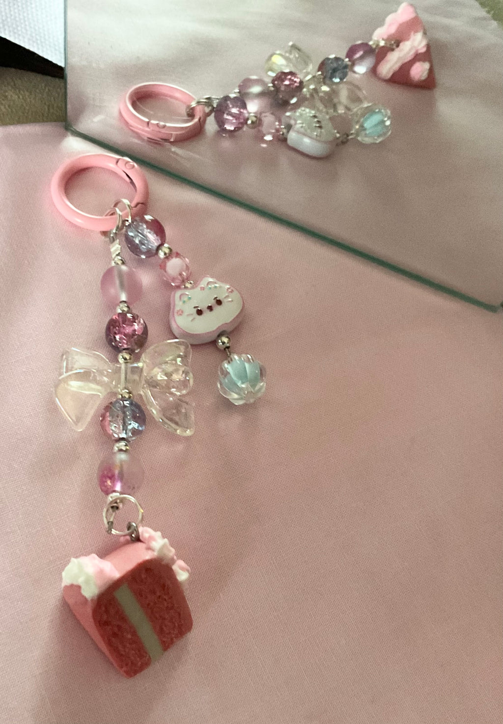 Clay Cake Key Charm
