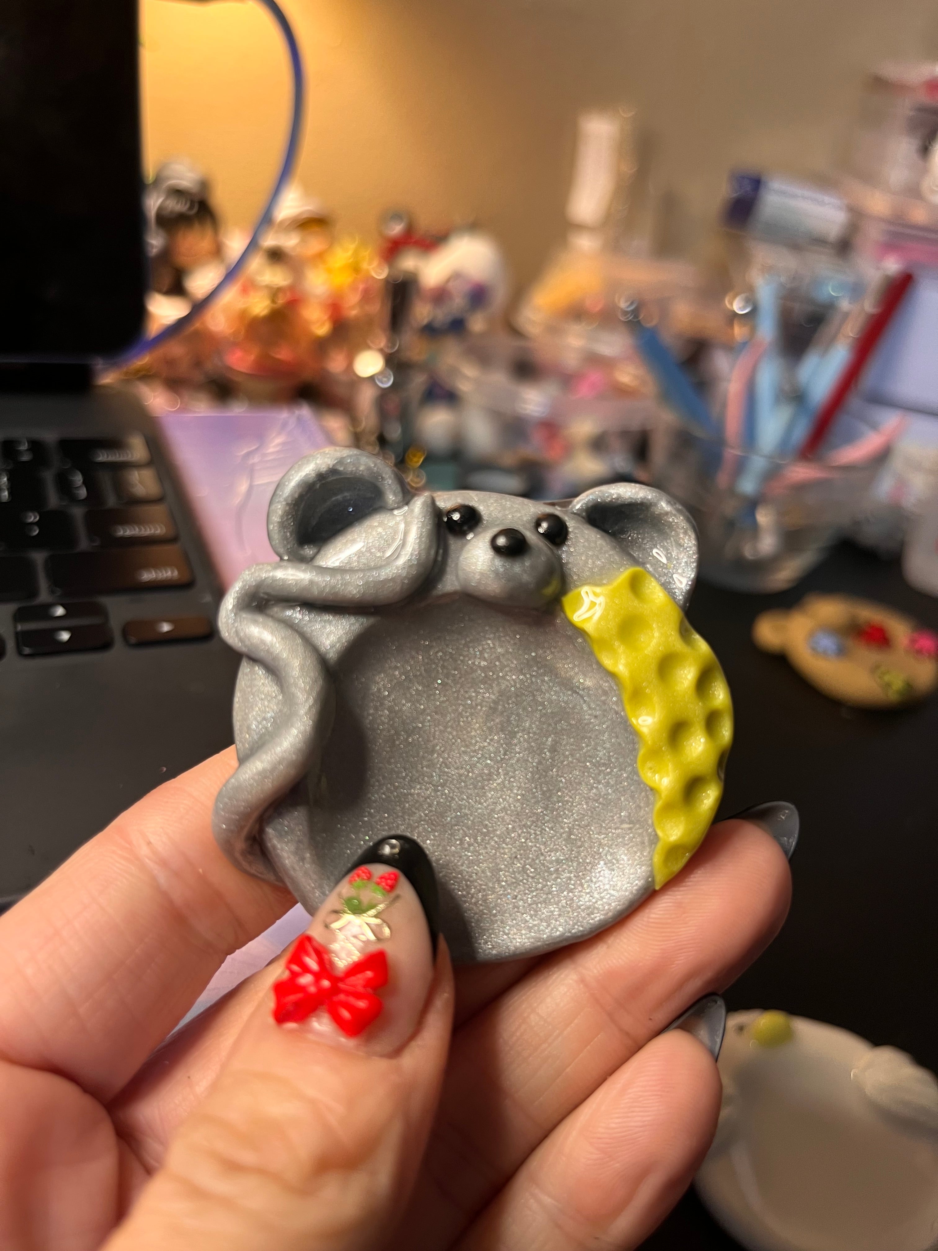Positive Mouse Worry Stone