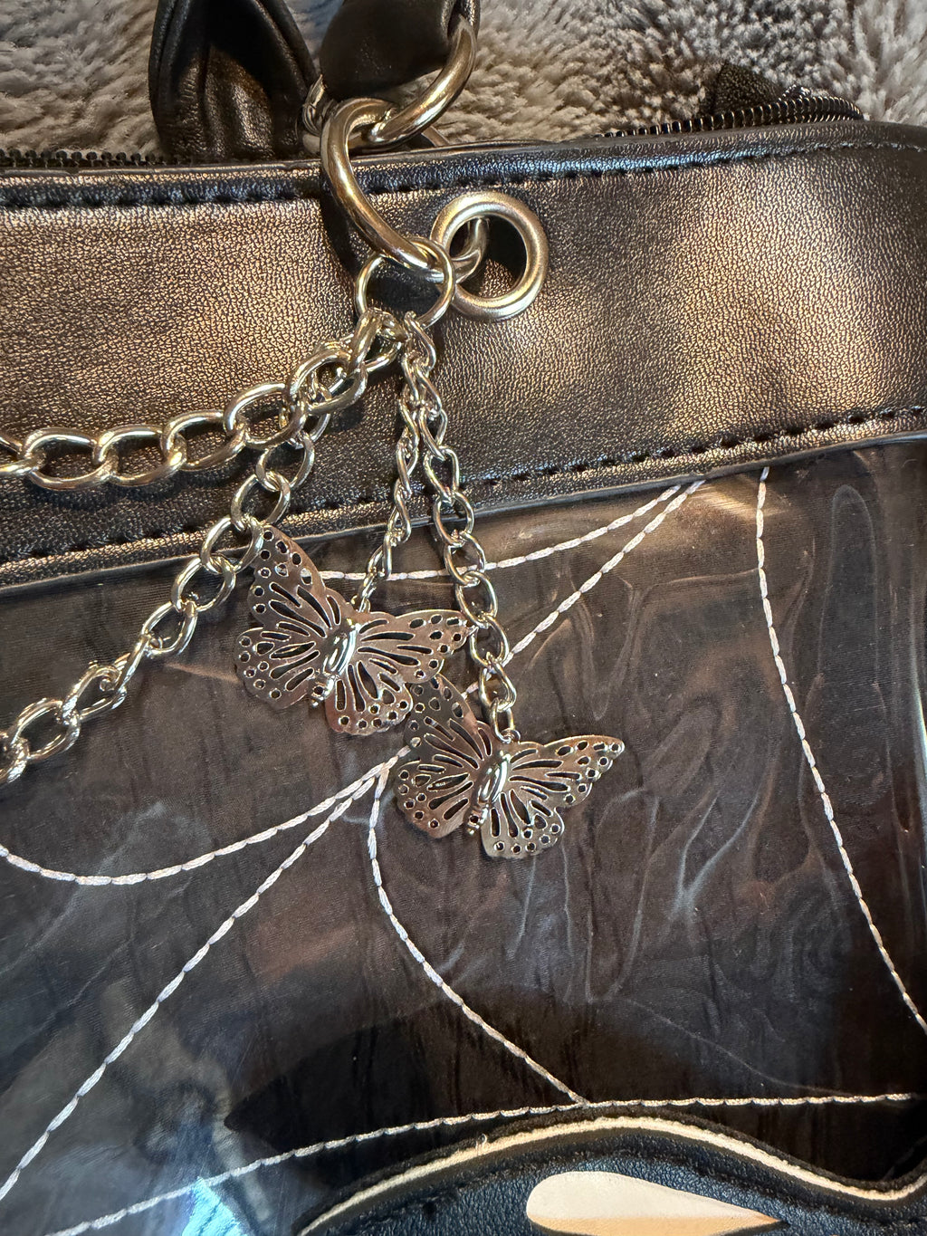 🖤🦋 Midnight Flutter Convertible Handbag 🦋🖤