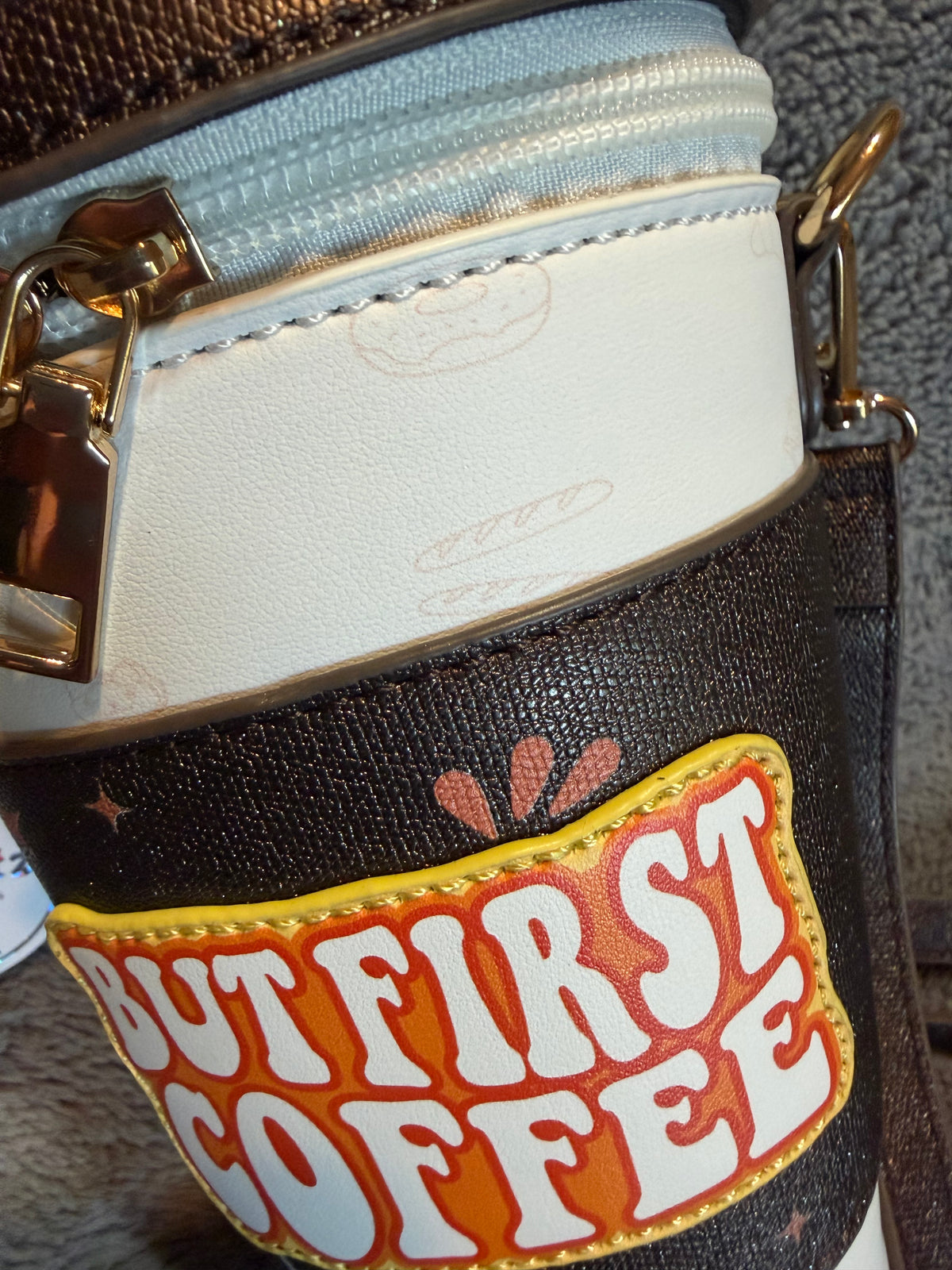 ☕🍁 But First, Coffee Crossbody Bag 🍁☕