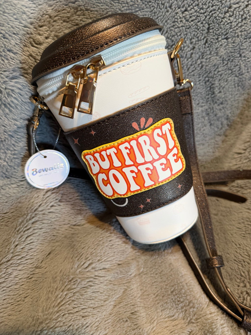 ☕🍁 But First, Coffee Crossbody Bag 🍁☕