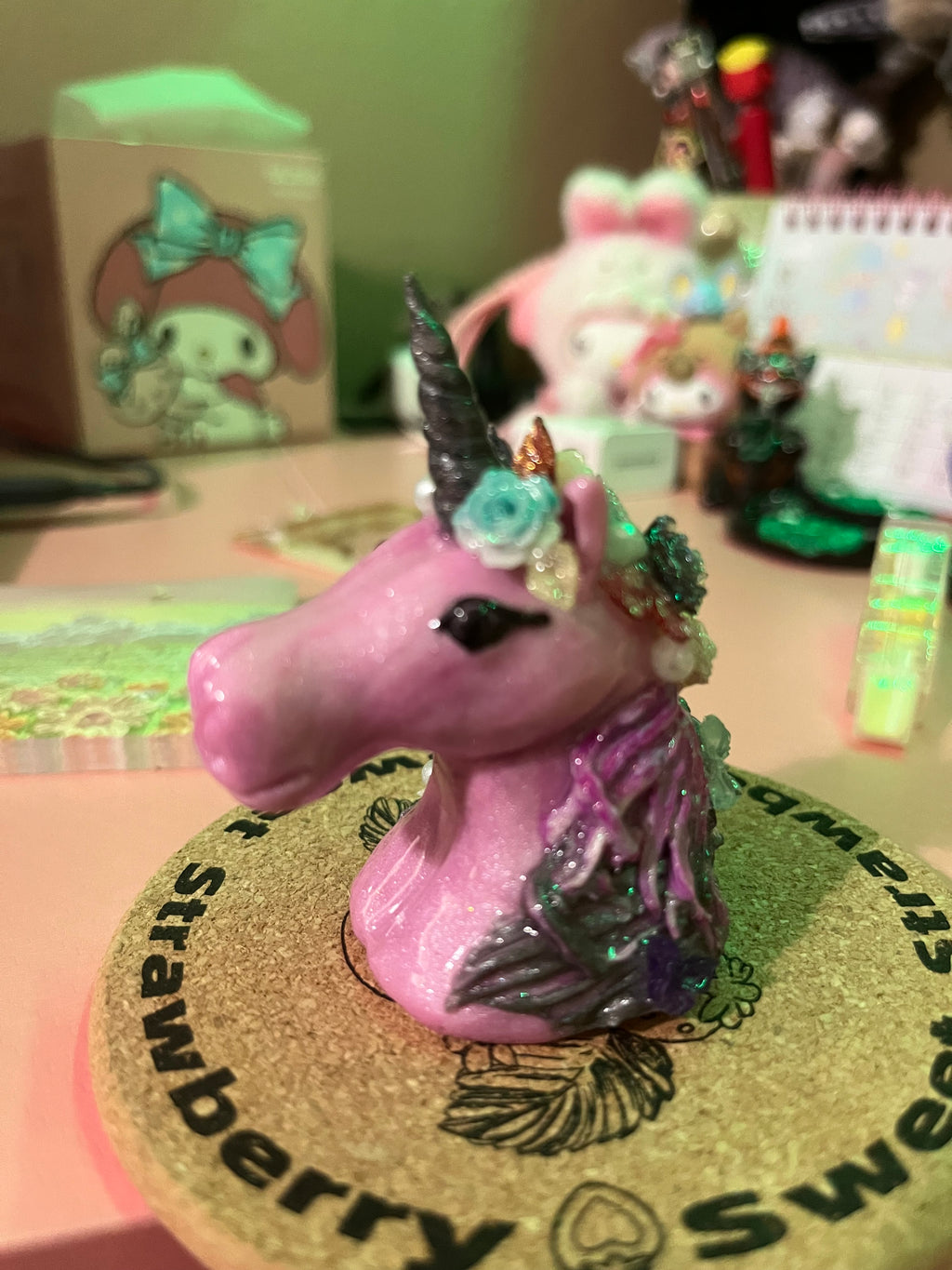 3 in clay figure