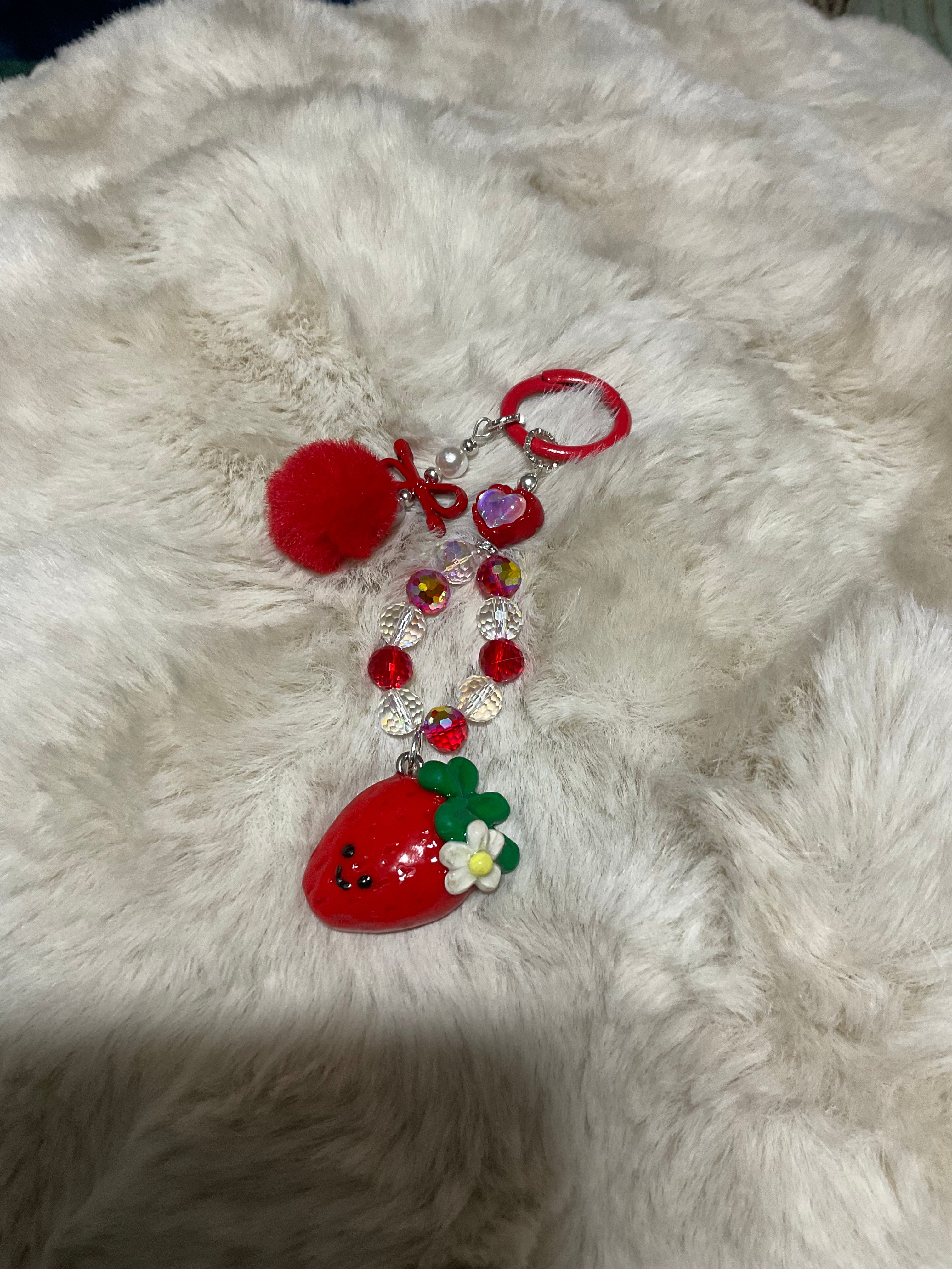 Sweet Strawberry key chain