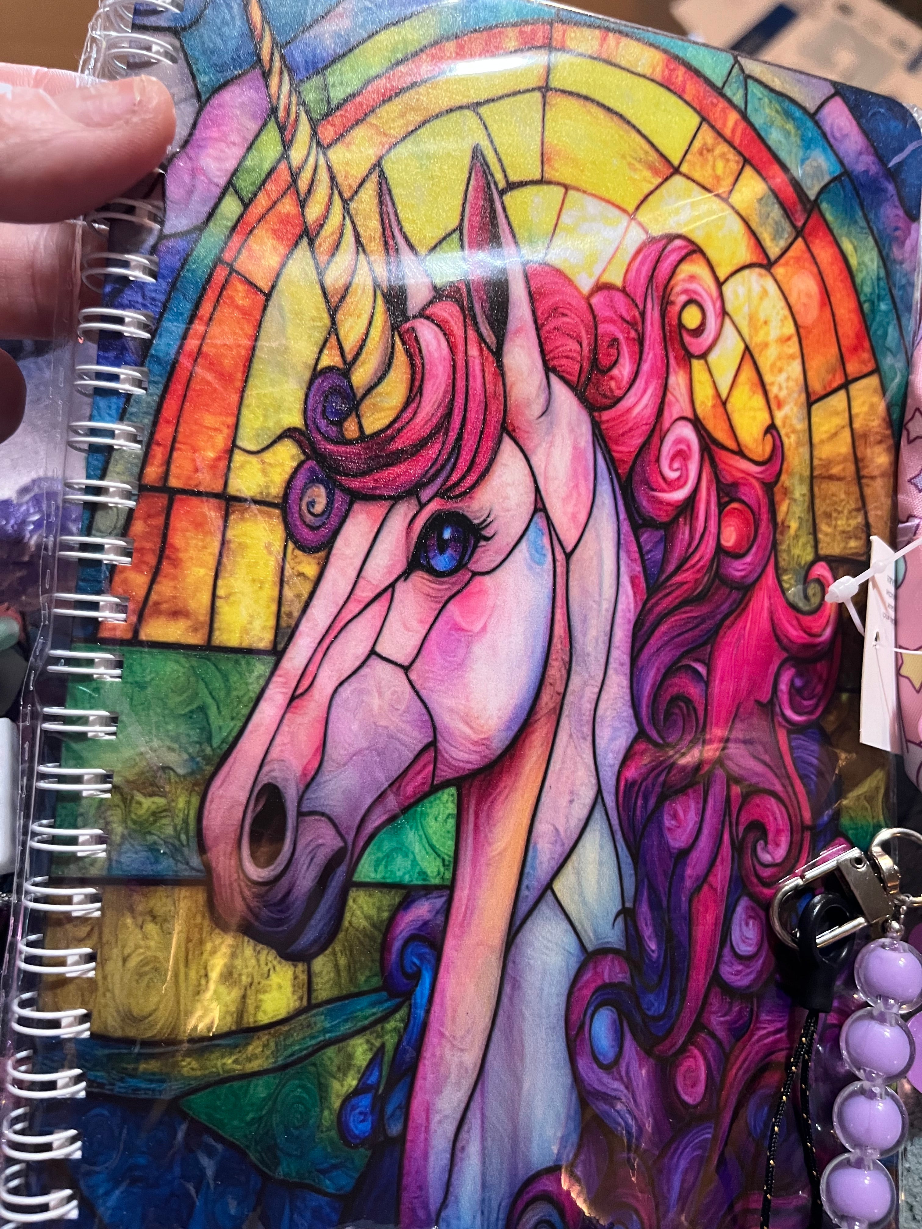 Unicorn bundle with hand painted tote and handcrafted figures