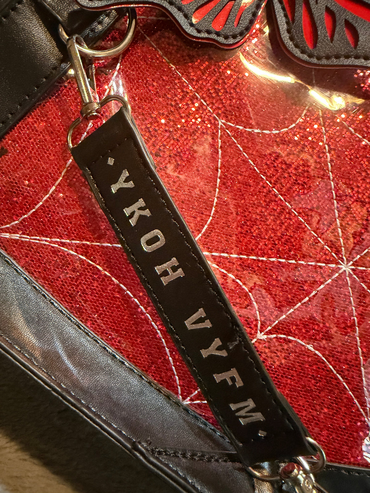 ❤️🖤 Crimson Web Butterfly Convertible Handbag 🦋✨
