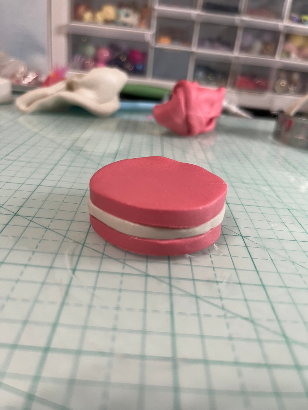 Clay Cake Key Charm