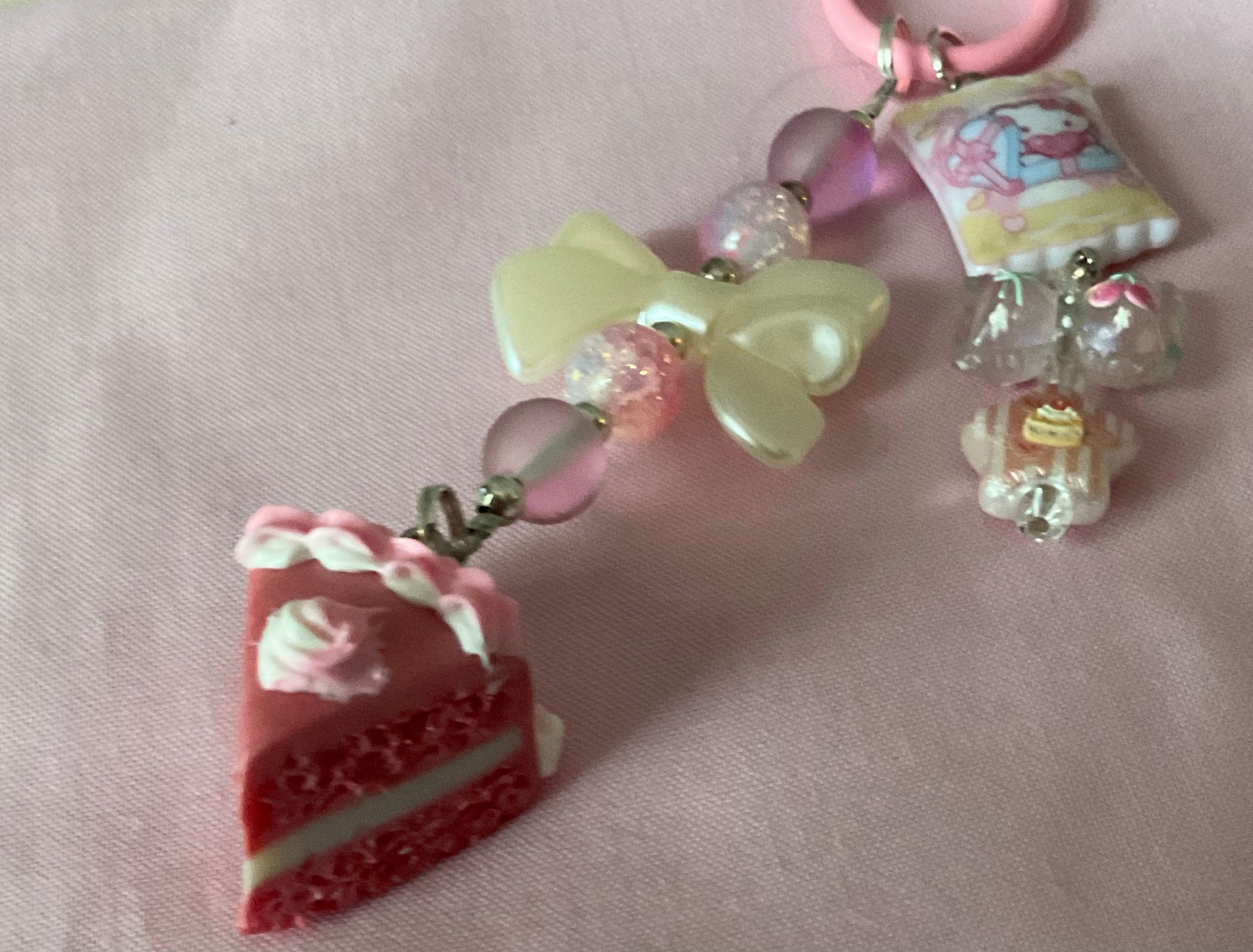 Clay Cake Key Charm