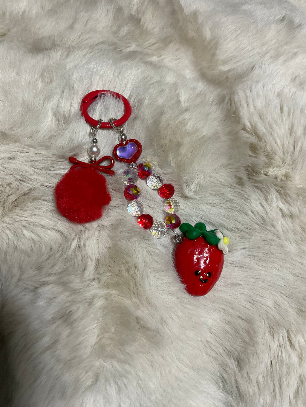 Sweet Strawberry key chain