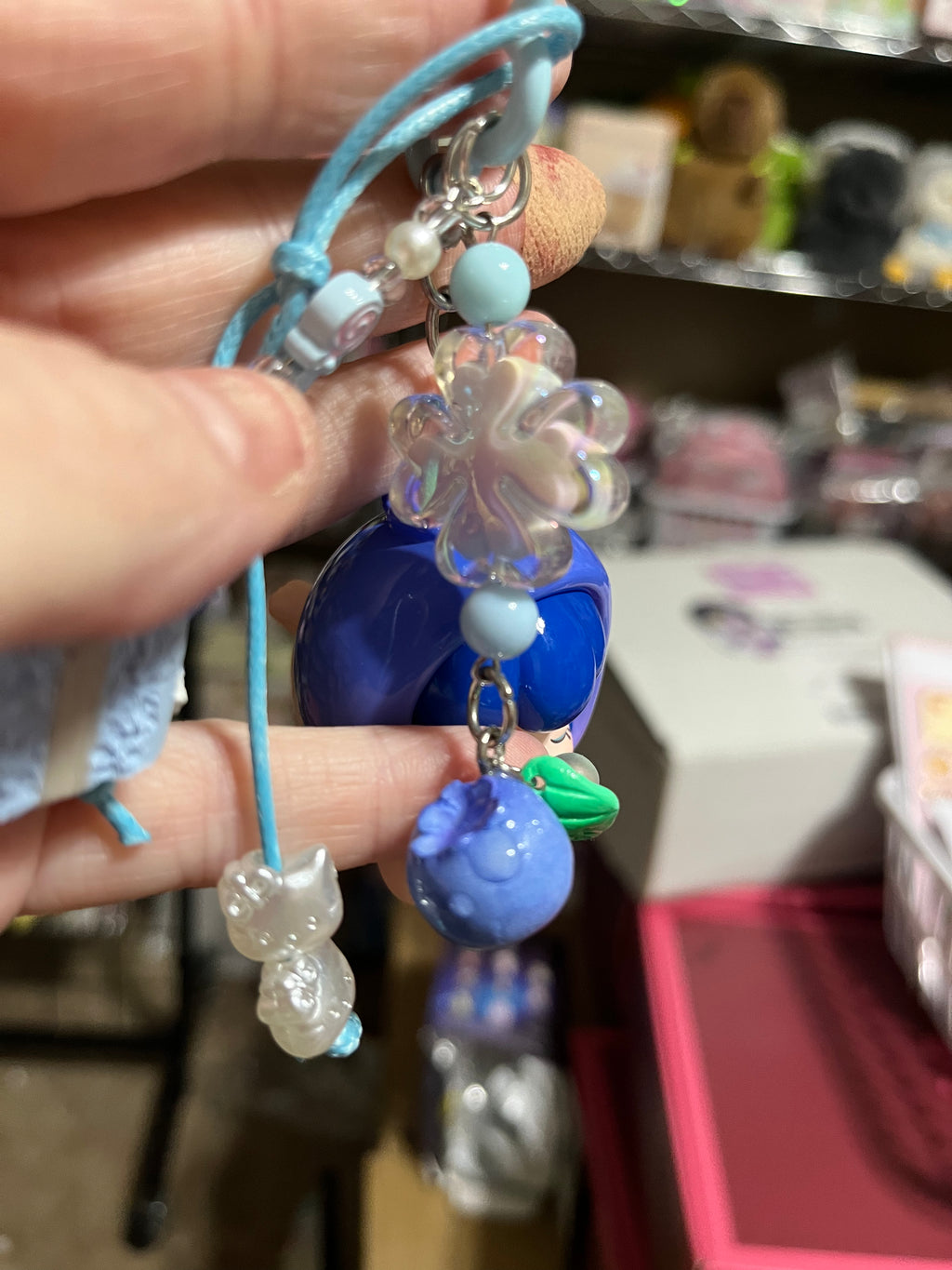 Blueberry girl bag charm