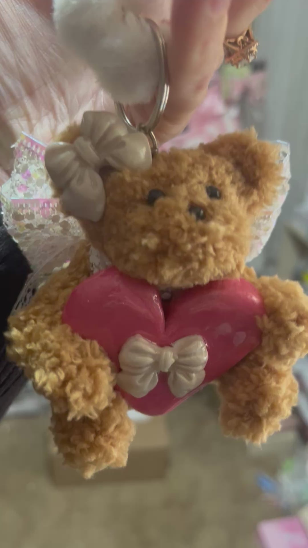 Brown teddy Bag Charm