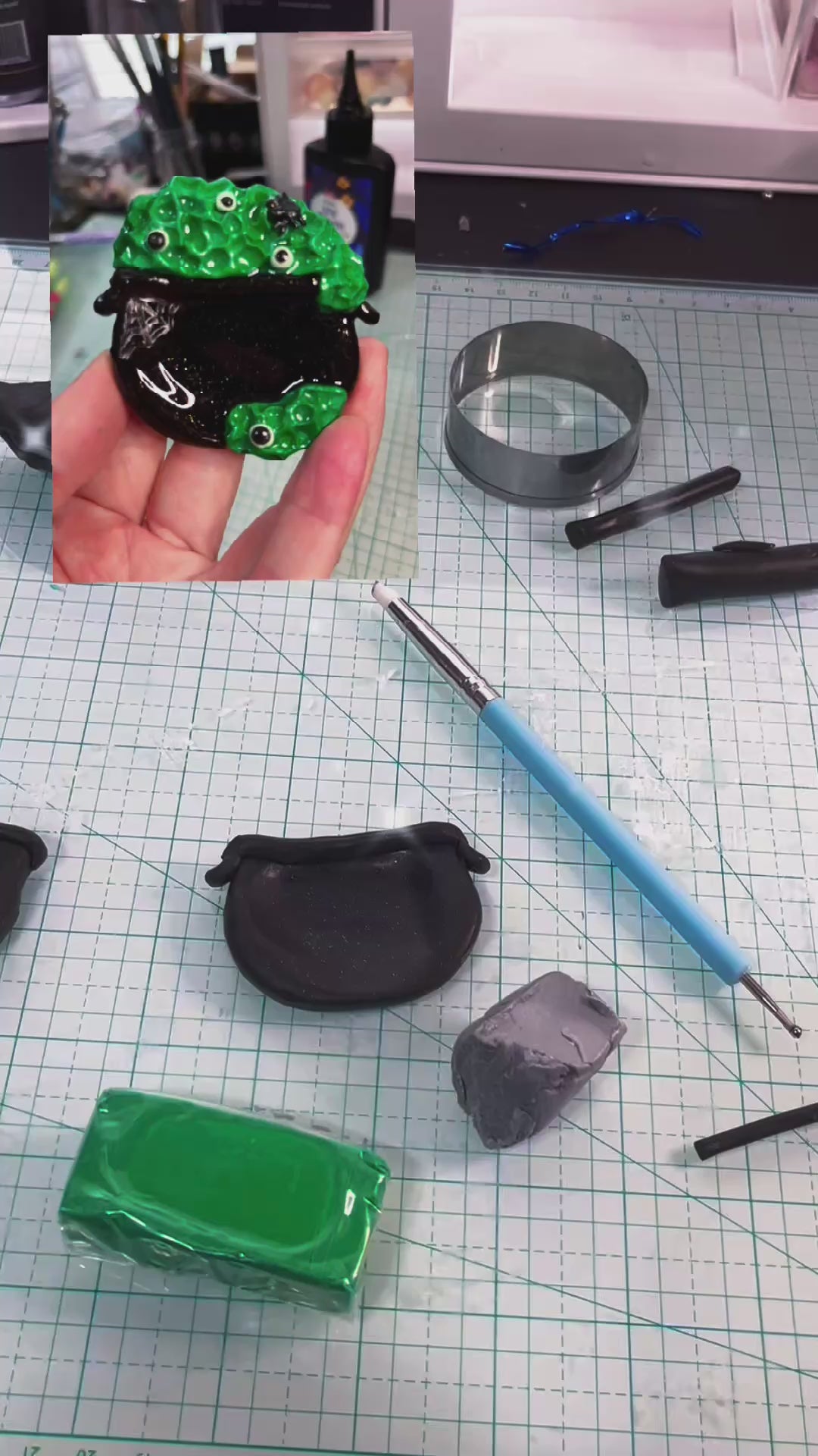 Cauldron Worry Stone